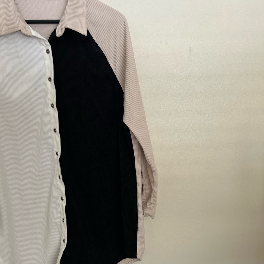 Color Block Large Button Down - image 2